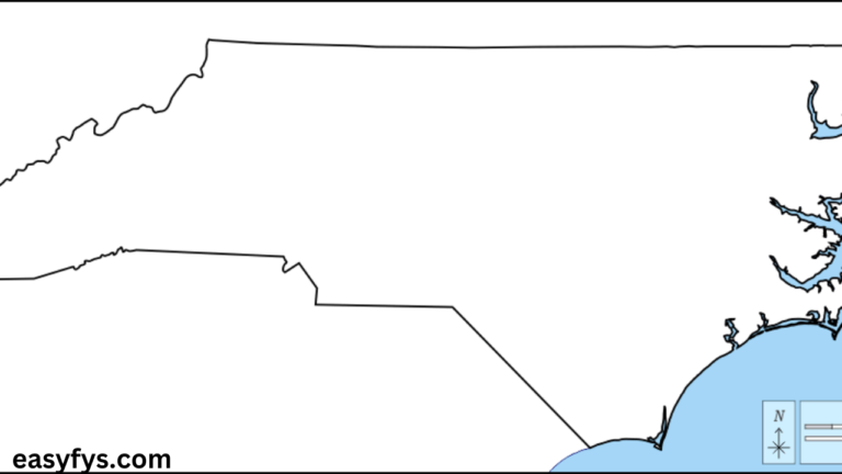 Map of North Carolina Coast